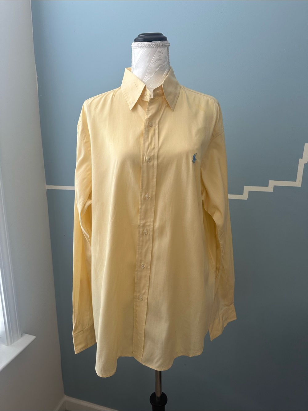 Polo by Ralph Lauren Pale Yellow Long-Sleeve Button-Down Shirt